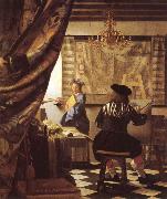 Johannes Vermeer The Schilderconst oil on canvas